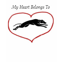 My Heart Belongs To..a greyhound t-shirts by carolmotsinger My Heart Belongs To..a greyhound t-shirts