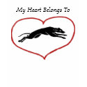 My Heart Belongs To..a greyhound t-shirts by carolmotsinger My Heart Belongs To..a greyhound t-shirts