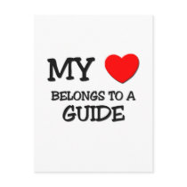 My Heart Belongs To A GUIDE postcards by professions My Heart Belongs To A GUIDE postcards
