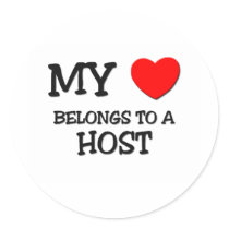 My Heart Belongs To A HOST stickers