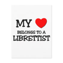 My Heart Belongs To A LIBRETTIST postcards