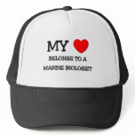 My Heart Belongs To A MARINE BIOLOGIST hats