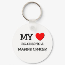 My Heart Belongs To A MARINE OFFICER keychains by professions My Heart Belongs To A MARINE OFFICER keychains