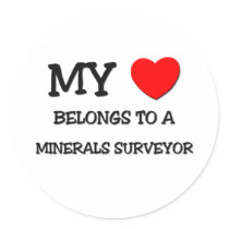 My Heart Belongs To A MINERALS SURVEYOR stickers by professions My Heart Belongs To A MINERALS SURVEYOR stickers