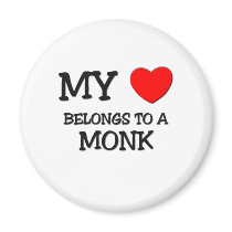 My Heart Belongs To A MONK magnets by professions My Heart Belongs To A MONK magnets