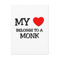 My Heart Belongs To A MONK postcards by professions My Heart Belongs To A MONK postcards