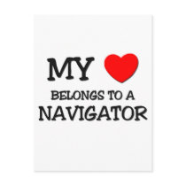 My Heart Belongs To A NAVIGATOR postcards by professions My Heart Belongs To A NAVIGATOR postcards