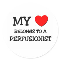 My Heart Belongs To A PERFUSIONIST stickers by professions My Heart Belongs To A PERFUSIONIST stickers
