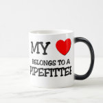 My Heart Belongs To A PIPEFITTER Coffee Coffee Mug My Heart Belongs To A PIPEFITTER Coffee Coffee Mug