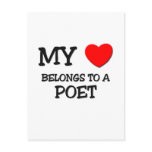 My Heart Belongs To A POET Post Cards