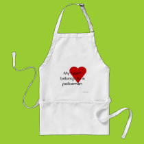 My heart belongs to a policeman Apron