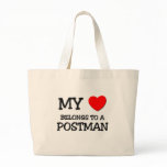 My Heart Belongs To A POSTMAN Tote Bag
