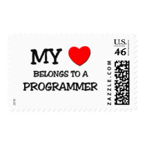 My Heart Belongs To A PROGRAMMER postage