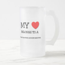 My Heart Belongs To A PUBLIC RELATIONS ACCOUNT EXE Coffee Mugs