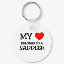 My Heart Belongs To A SADDLER keychains by professions My Heart Belongs To A SADDLER keychains