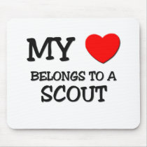 My Heart Belongs To A SCOUT mousepads