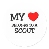 My Heart Belongs To A SCOUT stickers