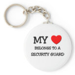 My Heart Belongs To A SECURITY GUARD Key Chains
