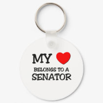 My Heart Belongs To A SENATOR keychains by professions My Heart Belongs To A SENATOR keychains