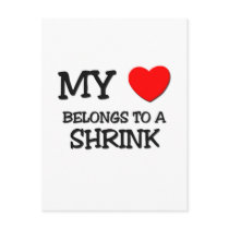 My Heart Belongs To A SHRINK postcards