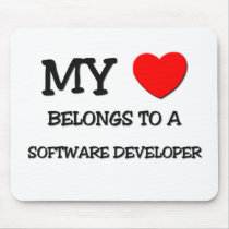 My Heart Belongs To A SOFTWARE DEVELOPER mousepads by professions My Heart Belongs To A SOFTWARE DEVELOPER mousepads