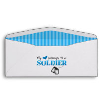 My heart belongs to a Soldier Envelopes