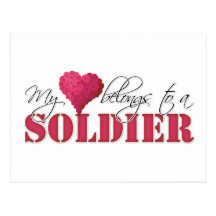 My Heart Belongs to A Soldier Post Cards