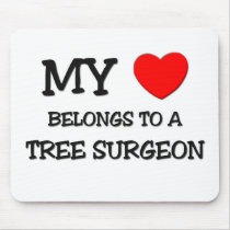 My Heart Belongs To A TREE SURGEON mousepads