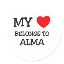 My Heart Belongs To ALMA Sticker