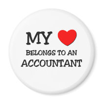 My Heart Belongs To An ACCOUNTANT Fridge Magnet