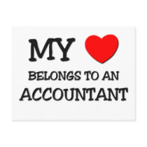 My Heart Belongs To An ACCOUNTANT Postcard