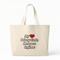 My Heart Belongs To An Aerospace Engineer Canvas Bag