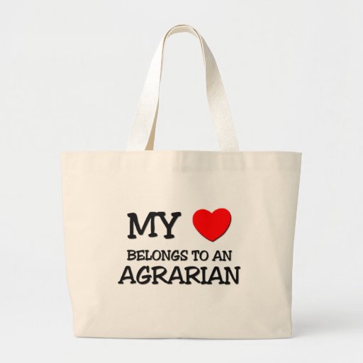 My Heart Belongs To An AGRARIAN Tote Bags