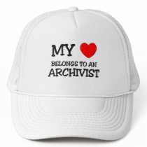 My Heart Belongs To An ARCHIVIST hats