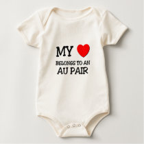 My Heart Belongs To An AU PAIR t-shirts