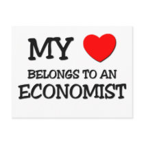 My Heart Belongs To An ECONOMIST Post Card