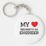My Heart Belongs To An ENGINEER Keychains