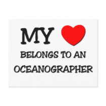 My Heart Belongs To An OCEANOGRAPHER postcards by professions My Heart Belongs To An OCEANOGRAPHER postcards