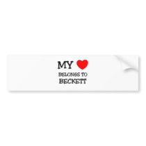 My Heart Belongs to Beckett Bumper Sticker
