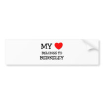 My heart belongs to BERKELEY Bumper Stickers
