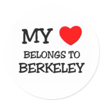My heart belongs to BERKELEY Round Sticker