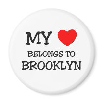 My Heart Belongs To BROOKLYN Fridge Magnets