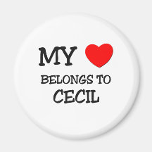 My Heart Belongs to Cecil Magnets
