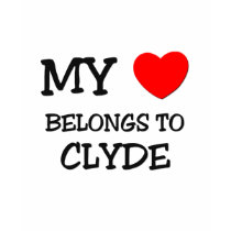 My Heart Belongs to Clyde t-shirts