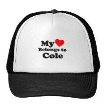 My Heart Belongs to Cole Mesh Hats