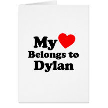 My Heart Belongs to Dylan Cards