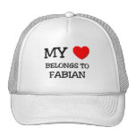 My Heart Belongs to Fabian Trucker Hats