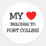 My heart belongs to FORT COLLINS Stickers