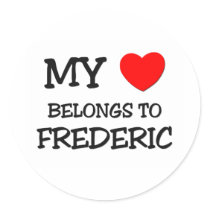My Heart Belongs to Frederic stickers