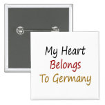 My Heart Belongs To Germany Pinback Button